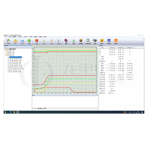開關特性測試界面